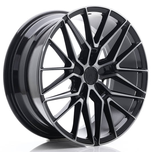 Japan Racing Wheels JR38 black brushed Alufelge 9.5x21 Zoll ET57 LK 5x130 ML74.1 – Bild 2