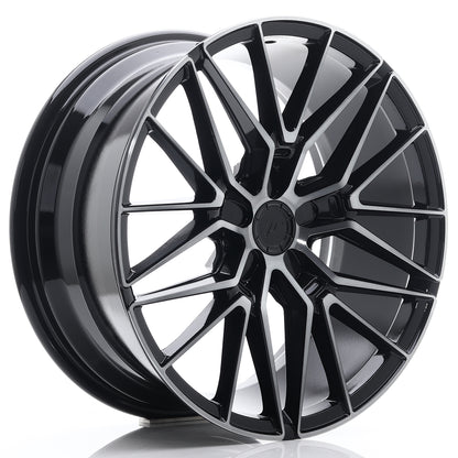 Japan Racing Wheels JR38 black brushed Alufelge 9x22 Zoll ET25 LK 5x112 ML74.1 – Bild 2