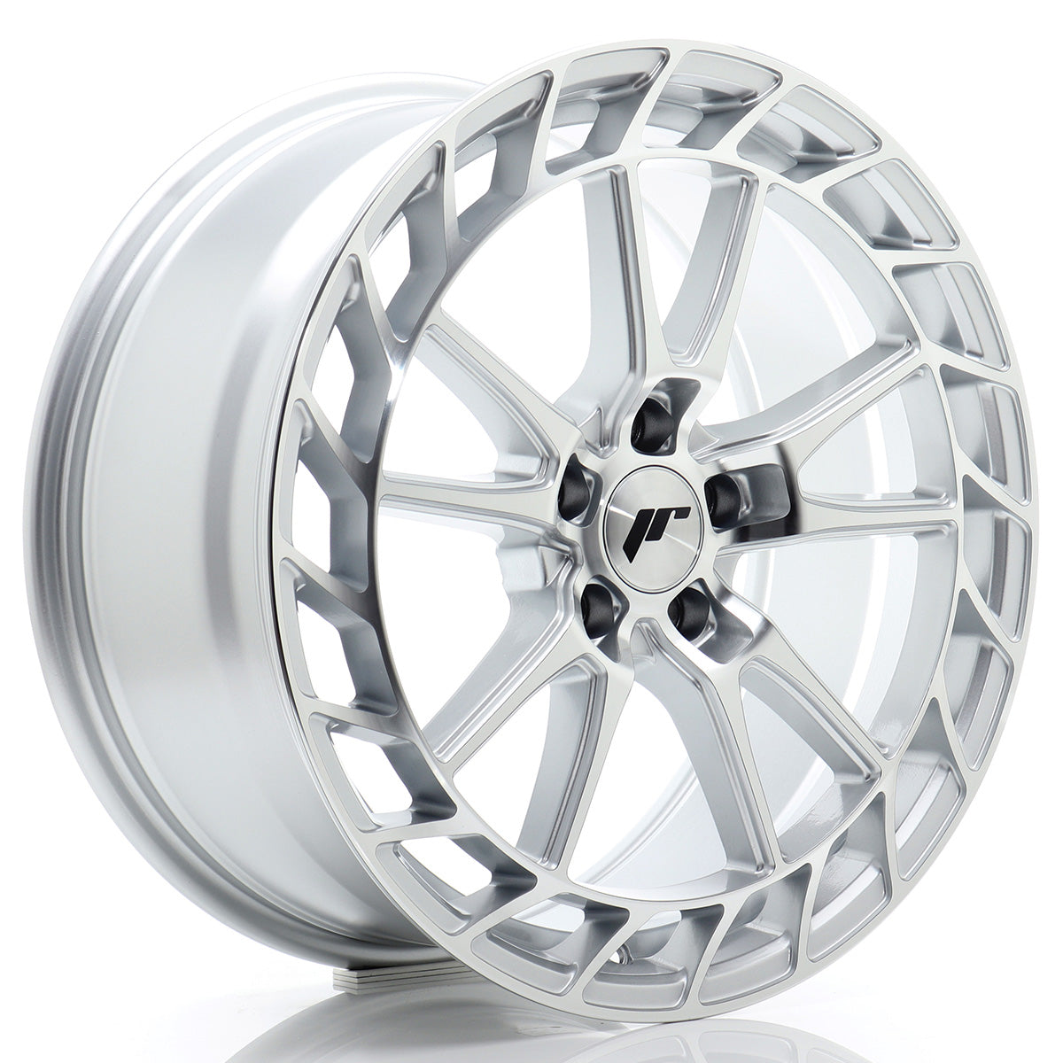 Japan Racing Wheels JR45 silver machined Alufelge 8.5x19 Zoll ET45 LK 5x112 ML72.6 – Bild 2
