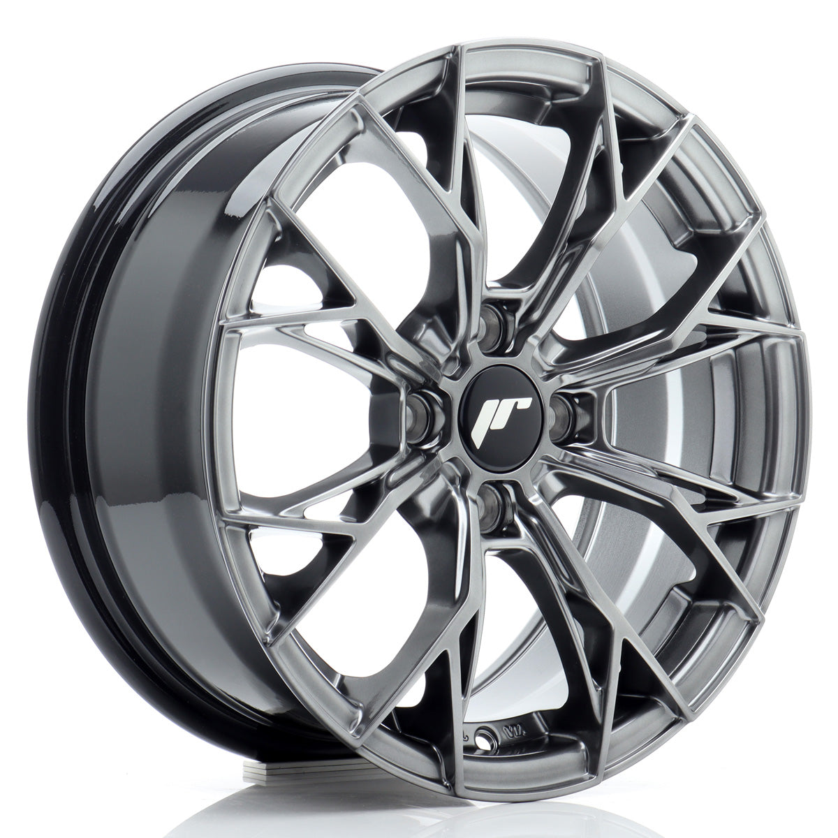 Japan Racing Wheels JR49 hyper black Alufelge 8x17 Zoll ET40 LK 4x100 ML67.1 – Bild 2