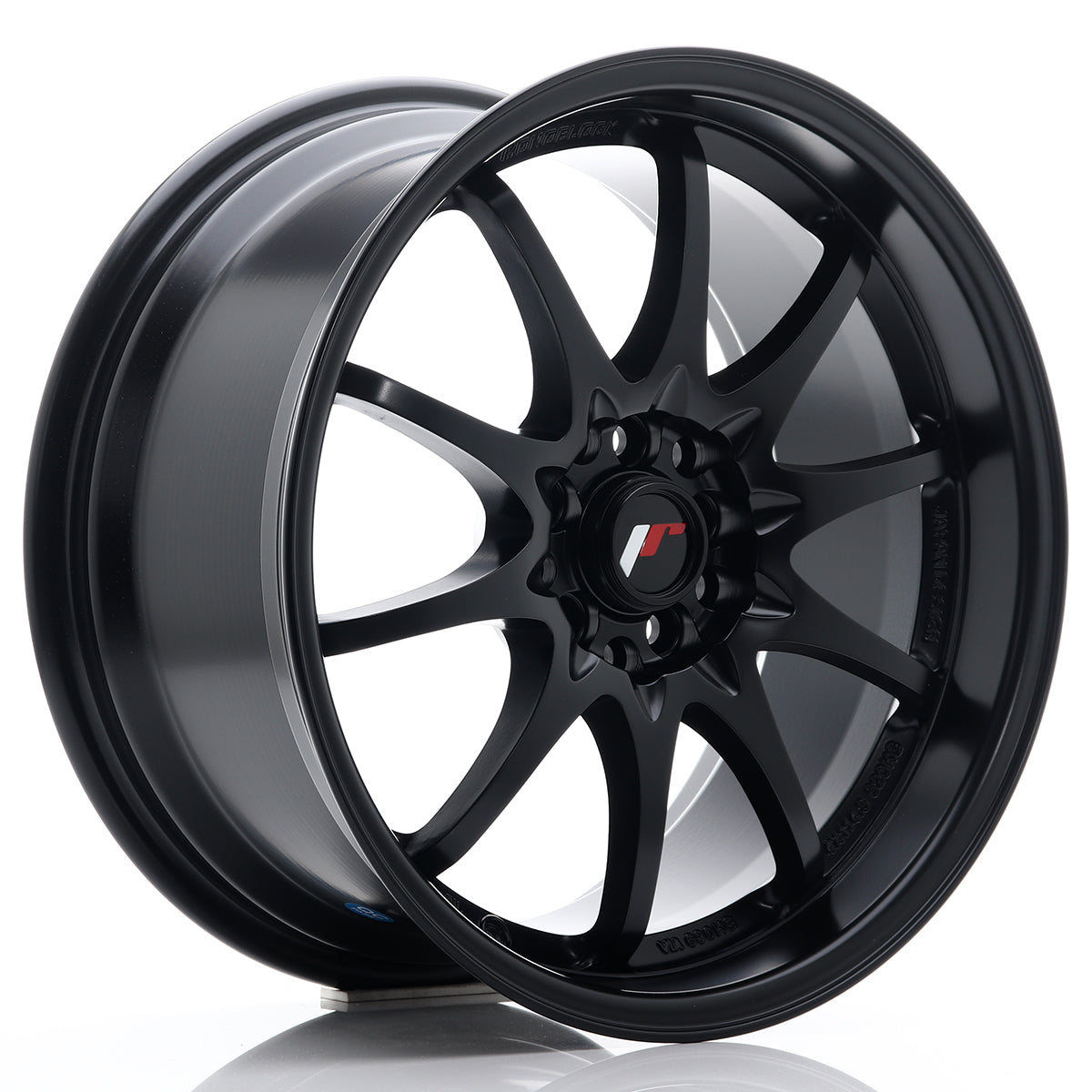 Japan Racing Wheels JR5 matt black Alufelge 7x17 Zoll ET38 LK 4x100 ML67.1 – Bild 2