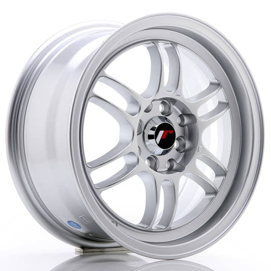 Japan Racing Wheels JR7 silver Alufelge 7x15 Zoll ET38 LK 4x100 ML73.1 – Bild 2