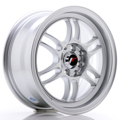 Japan Racing Wheels JR7 silver Alufelge 8x15 Zoll ET35 LK 4x100 ML73.1 – Bild 2