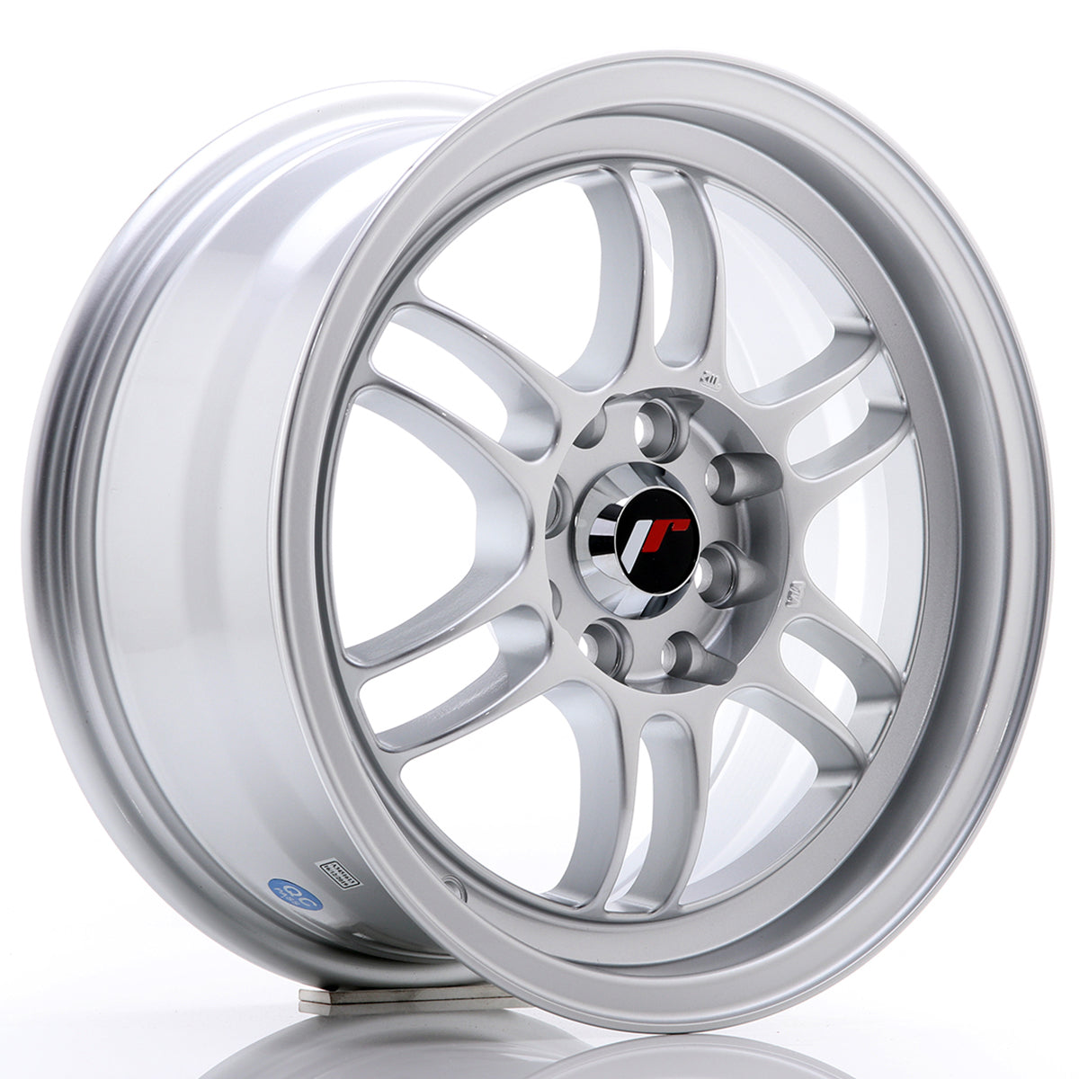 Japan Racing Wheels JR7 silver Alufelge 9.5x18 Zoll ET15 LK 5x114.3 ML74.1 – Bild 2