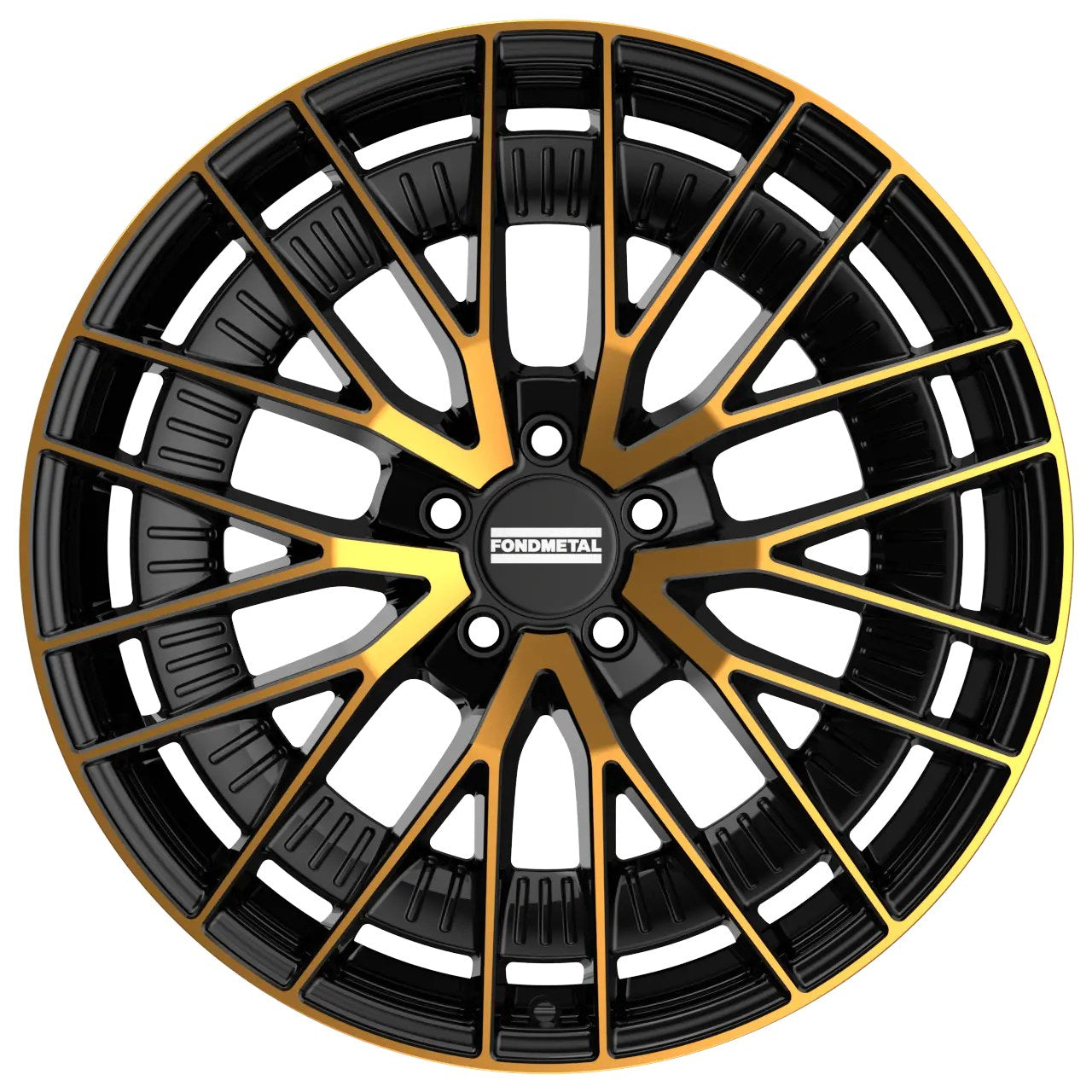 Fondmetal Kari Glossy Black Bronze Machined Alufelge 8.5x20 Zoll ET50 LK 5x112 ML66.6
