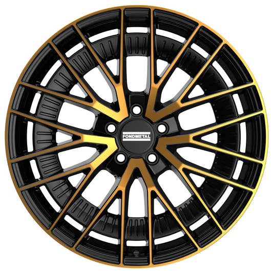Fondmetal Kari Glossy Black Bronze Machined Alufelge 8.5x20 Zoll ET34 LK 5x112 ML66.6
