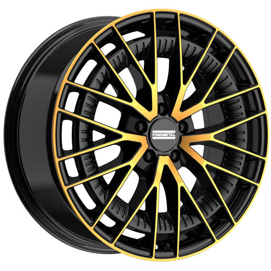 Fondmetal Kari Glossy Black Bronze Machined Alufelge 8.5x20 Zoll ET50 LK 5x112 ML66.6 – Bild 2