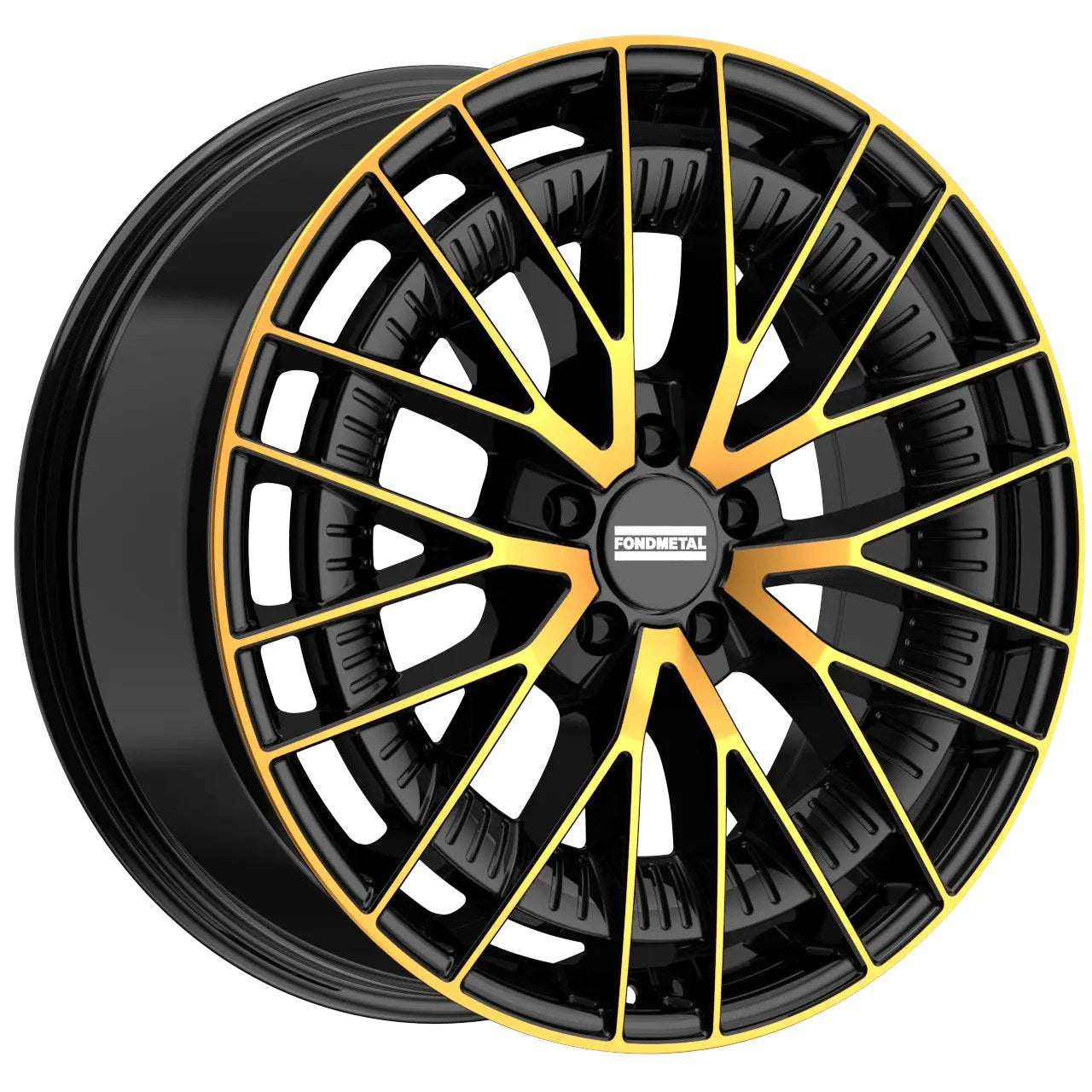 Fondmetal Kari Glossy Black Bronze Machined Alufelge 8.5x20 Zoll ET50 LK 5x112 ML66.6 – Bild 2