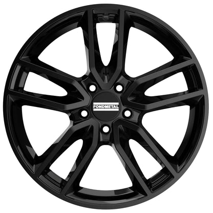 Fondmetal Koros glossy black Alufelge 8x18 Zoll ET45 LK 5x108 ML75