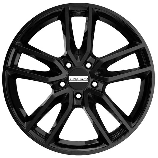 Fondmetal Koros glossy black Alufelge 6.5x16 Zoll ET39 LK 5x100 ML57.1
