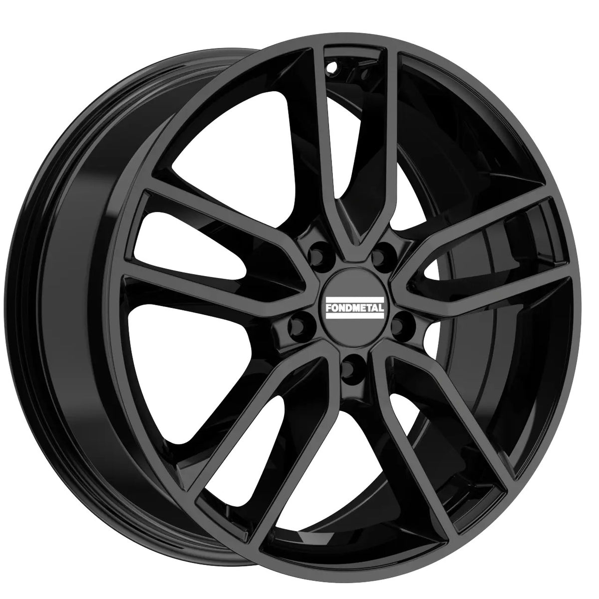 Fondmetal Koros glossy black Alufelge 7x17 Zoll ET37.5 LK 5x110 ML65.1 – Bild 2