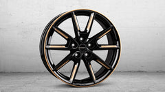 Borbet LX Black Glossy Gold Spoke Rim Felge 8x19 Zoll ET44 LK 5x112 ML66.6