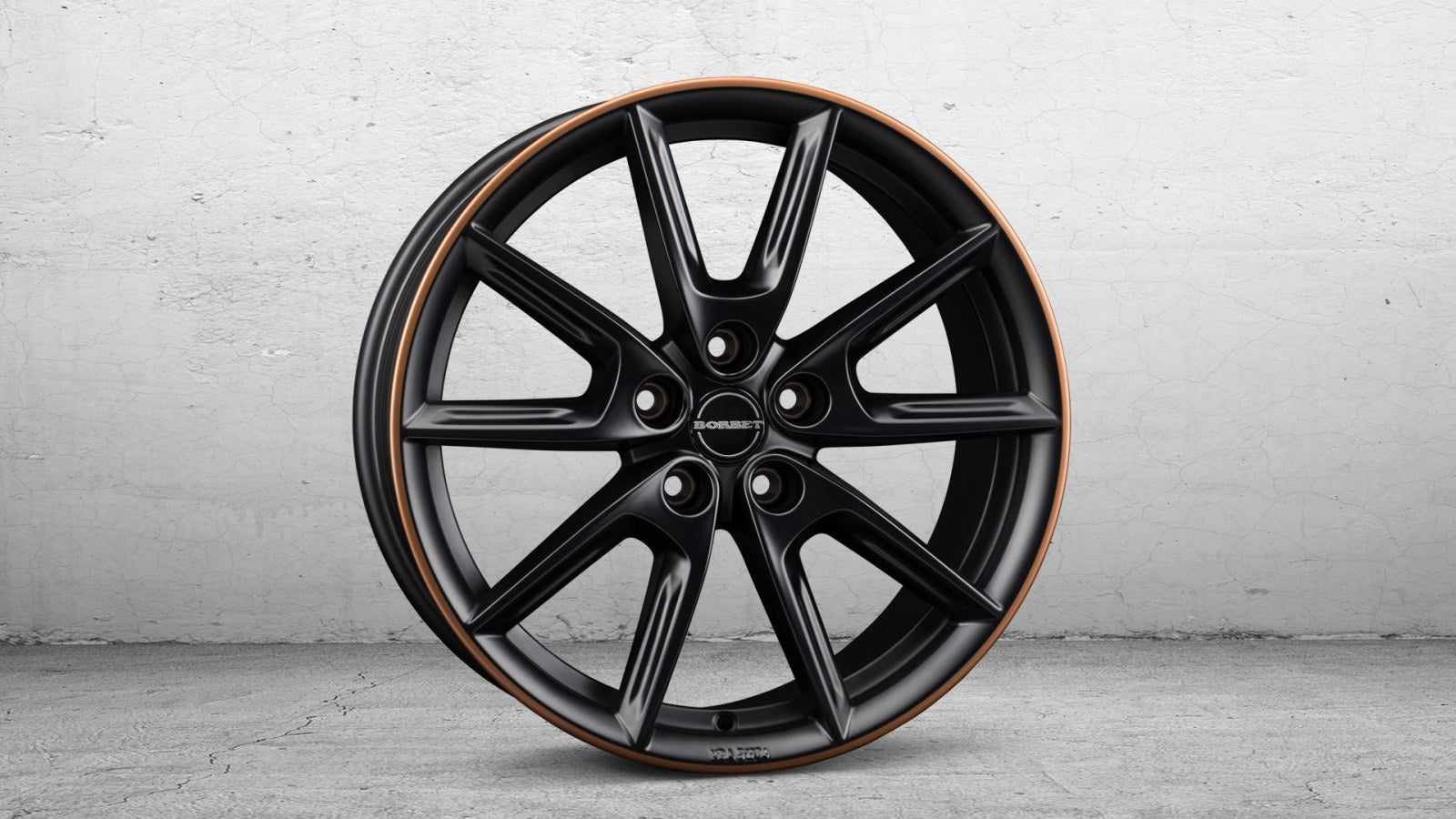 Borbet LX Black Matt Rim Copper Felge 8x19 Zoll ET40 LK 5x112 ML66.6