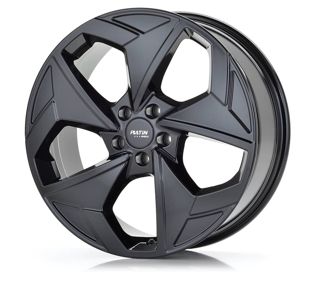 Platin P 104 Glossy Black Alufelge 7x18 Zoll ET48 LK 5x108 ML65.1 – Bild 3