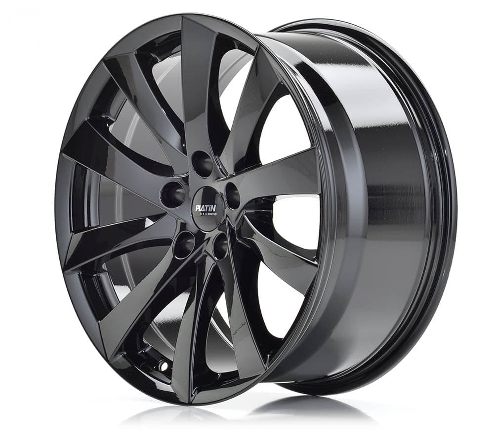 Platin P 106 Diamant Schwarz Alufelge 8.5x18 Zoll ET35 LK 5x114.3 ML64.1 – Bild 2