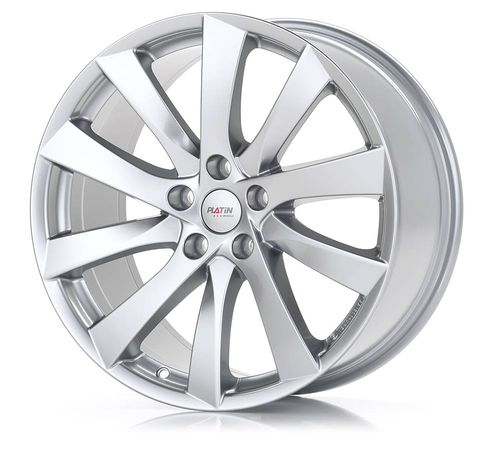 Platin P 106 Metall Silber Alufelge 9.5x19 Zoll ET45 LK 5x114.3 ML64.2 – Bild 3