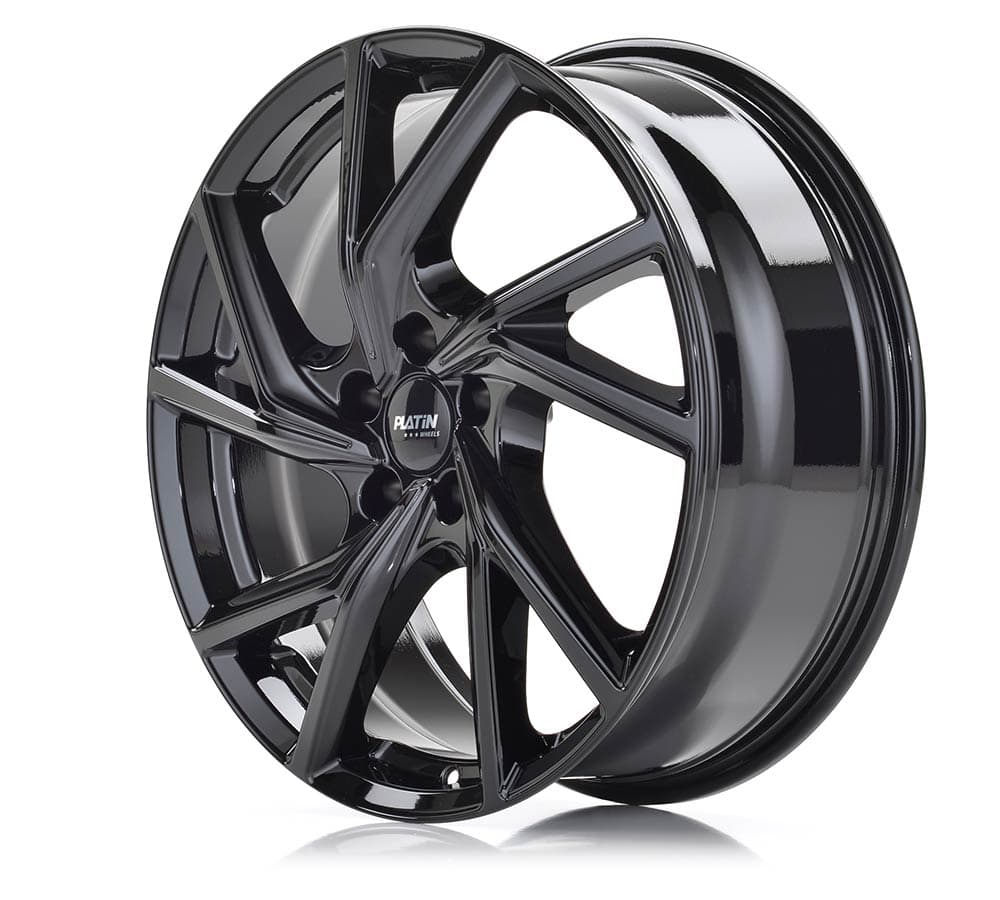 Platin P 107 Diamant Schwarz Alufelge 7.5x19 Zoll ET50.5 LK 5x108 ML63.4 – Bild 2