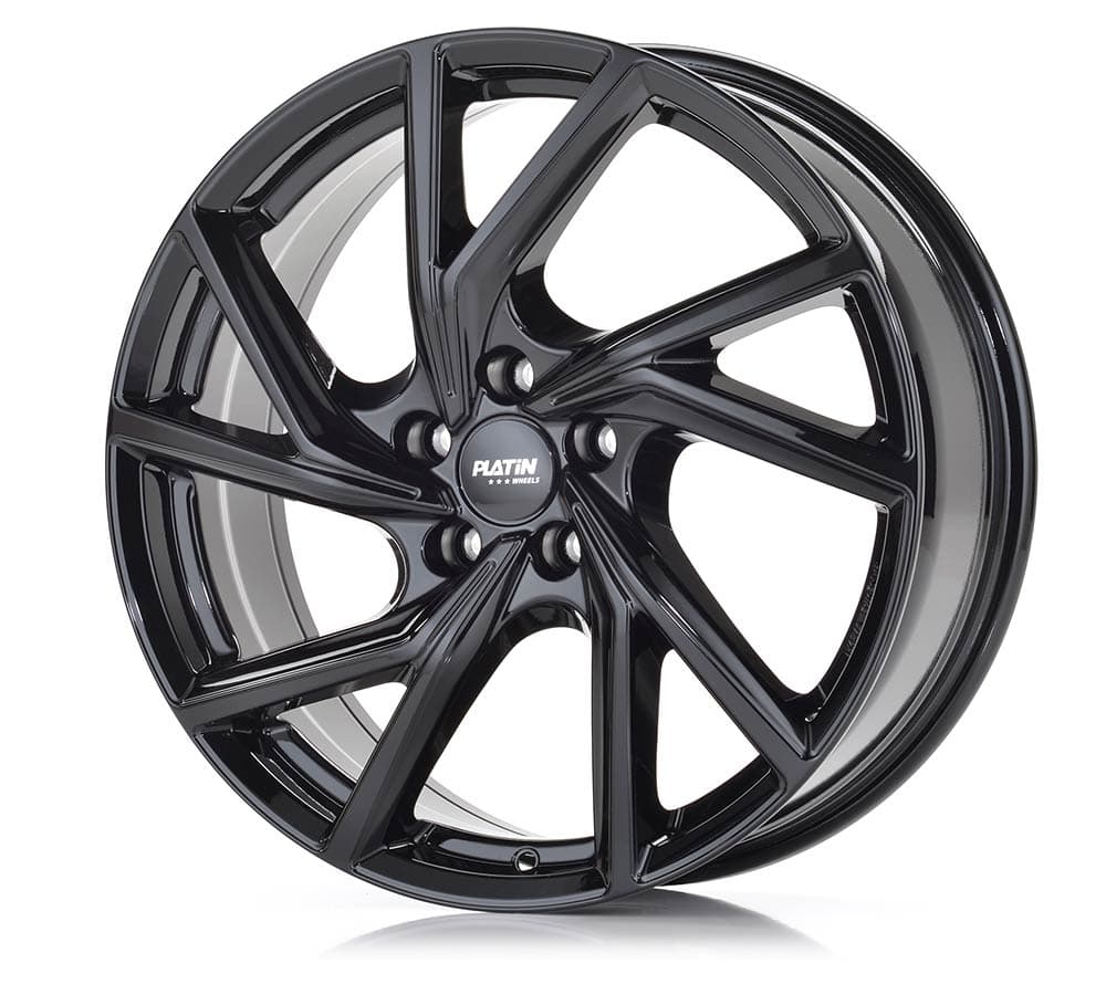 Platin P 107 Diamant Schwarz Alufelge 7.5x19 Zoll ET49 LK 5x112 ML66.6 – Bild 3