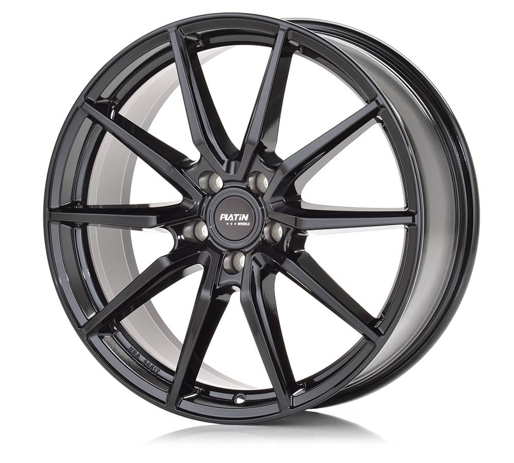 Platin P 109 Glossy Black Alufelge 8x18 Zoll ET30 LK 5x112 ML66.6 – Bild 3