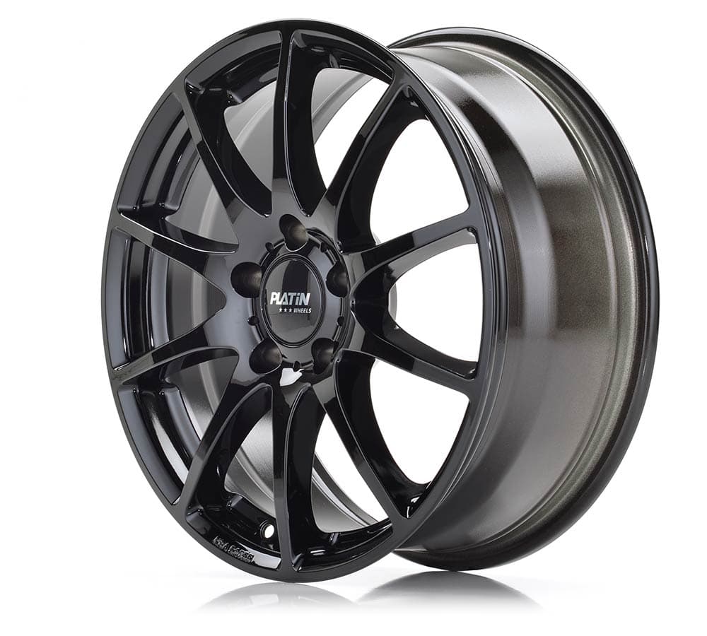 Platin P 113 Black Painted Alufelge 8x18 Zoll ET38 LK 5x112 ML66.6 – Bild 2