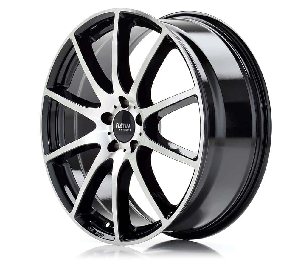 Platin P 113 Black Polished Alufelge 8x20 Zoll ET45 LK 5x114.3 ML72.6 – Bild 2