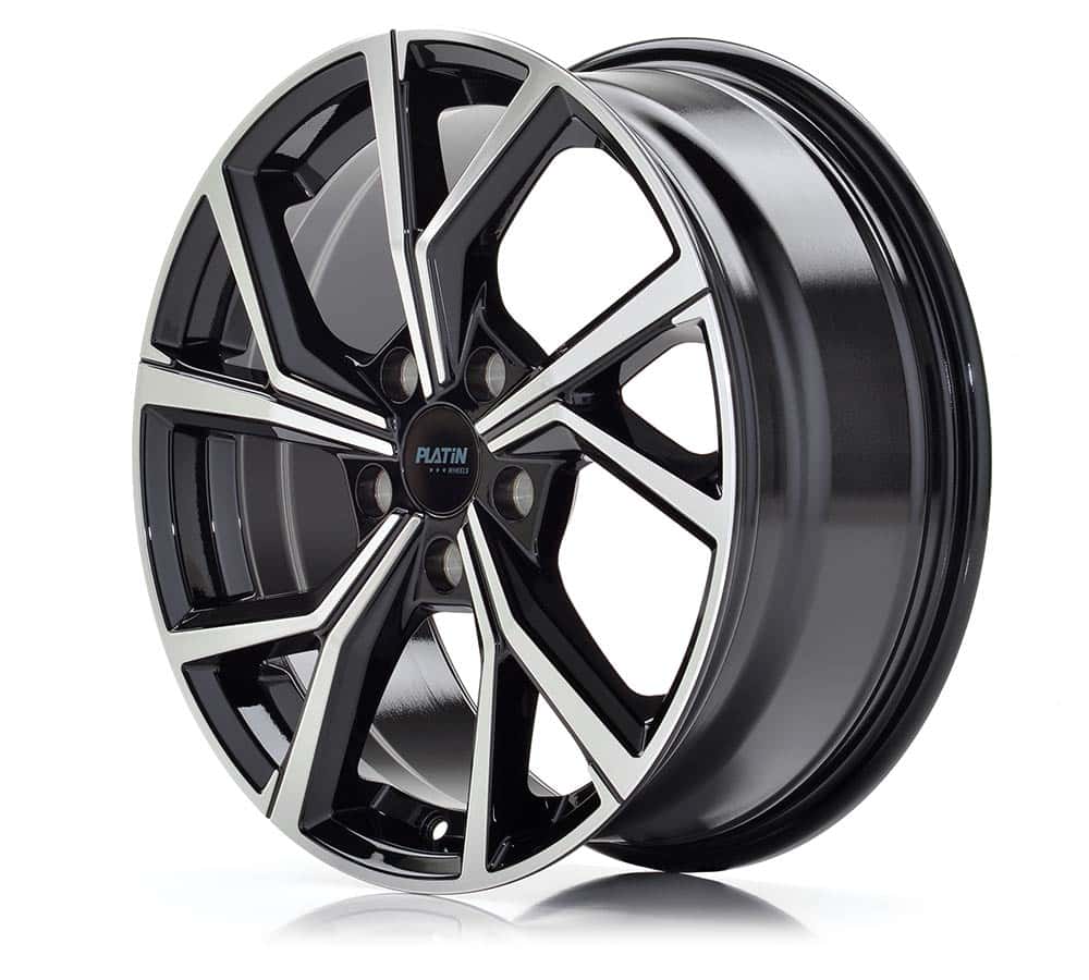 Platin P 115 Black Polished Alufelge 6.5x16 Zoll ET20 LK 4x108 ML65.1 – Bild 2