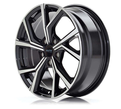 Platin P 115 Black Polished Alufelge 6.5x17 Zoll ET46 LK 5x112 ML57.1 – Bild 2