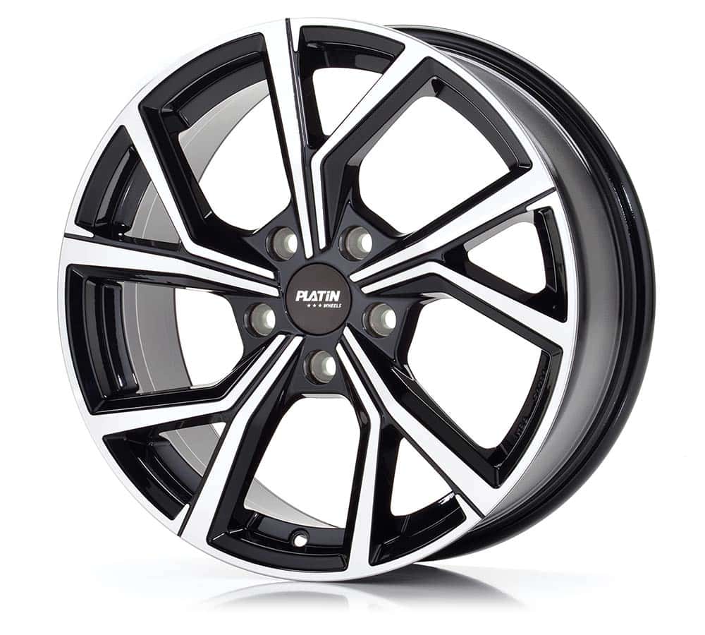 Platin P 115 Black Polished Alufelge 6.5x16 Zoll ET44 LK 5x114.3 ML72.6 – Bild 3
