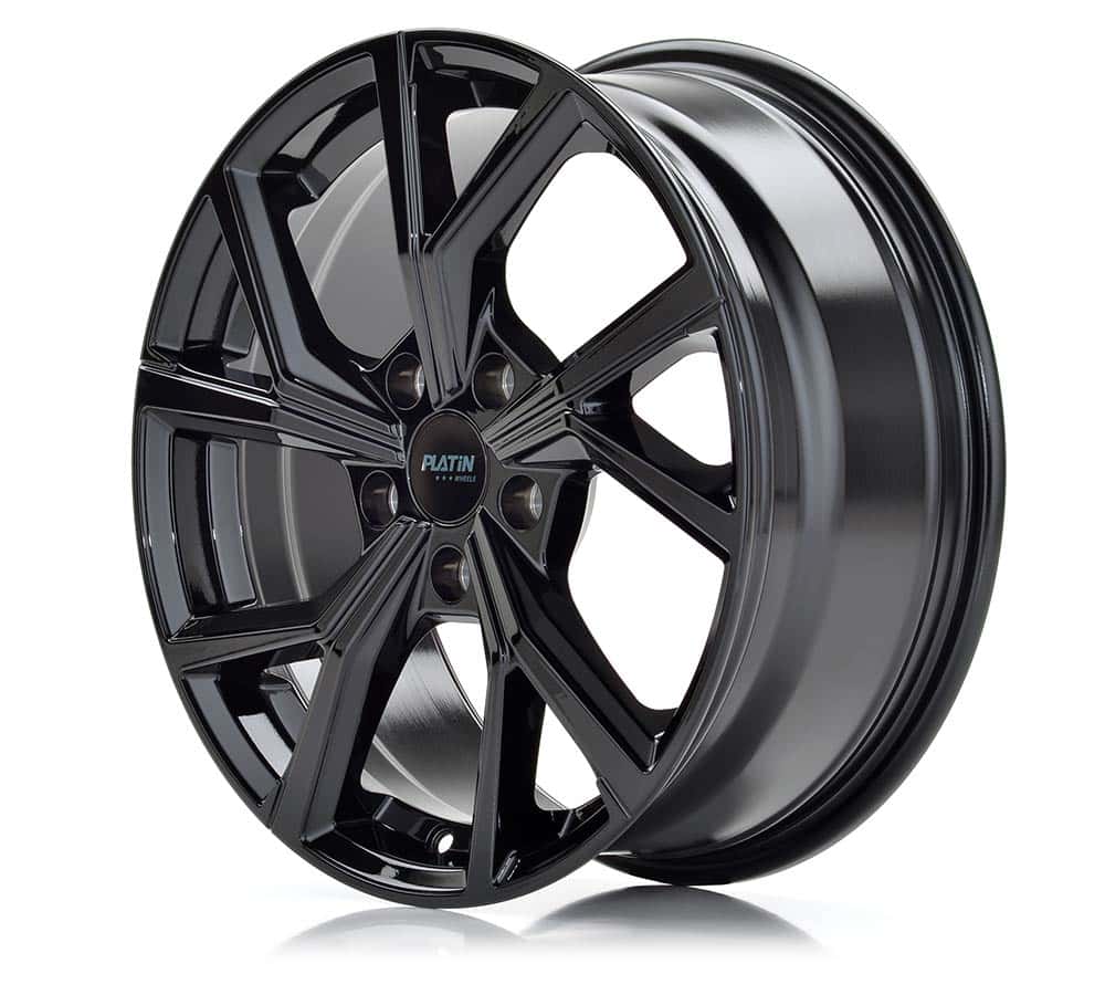 Platin P 115 Black Shiny Alufelge 7x17 Zoll ET50 LK 5x108 ML63.4 – Bild 2