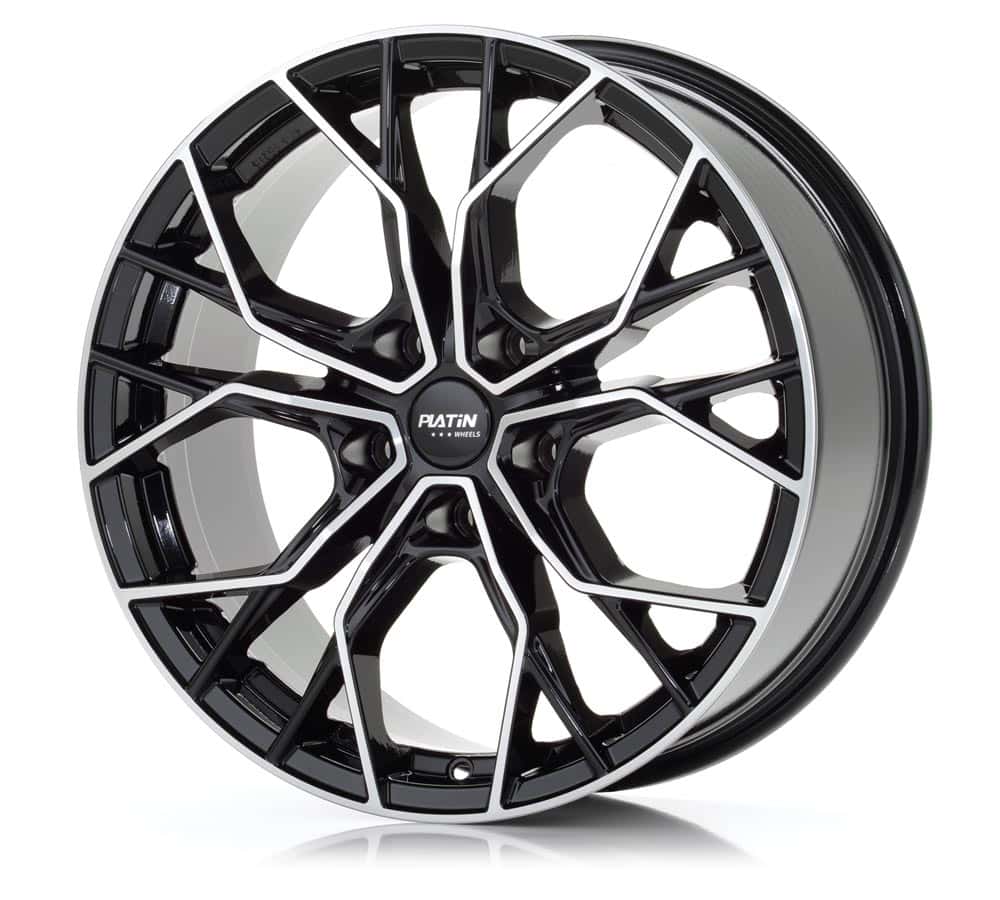 Platin P 118 Black Polished Alufelge 8x18 Zoll ET45 LK 5x112 ML66.6 – Bild 3