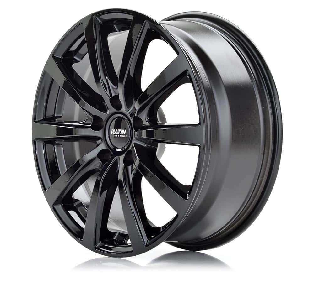 Platin P 69 Black Shiny Alufelge 8x18 Zoll ET35 LK 5x120 ML72.6 – Bild 2