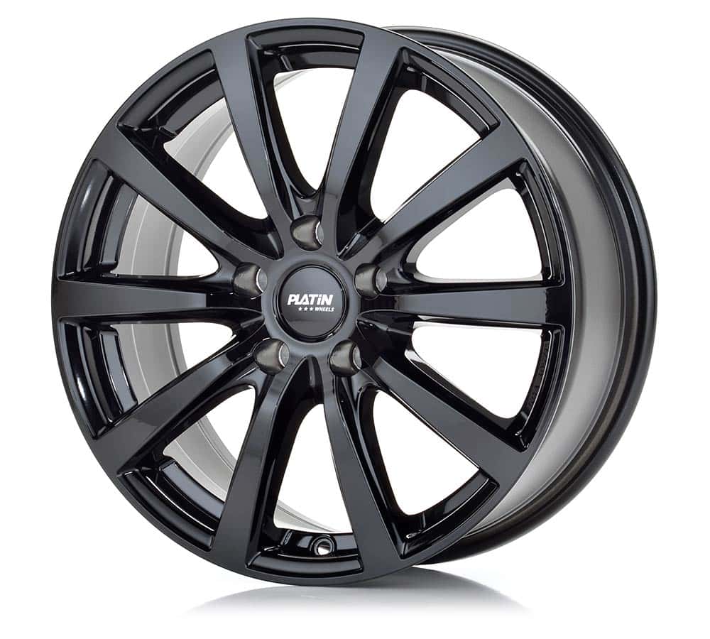 Platin P 69 Black Shiny Alufelge 8x18 Zoll ET35 LK 5x120 ML72.6 – Bild 3