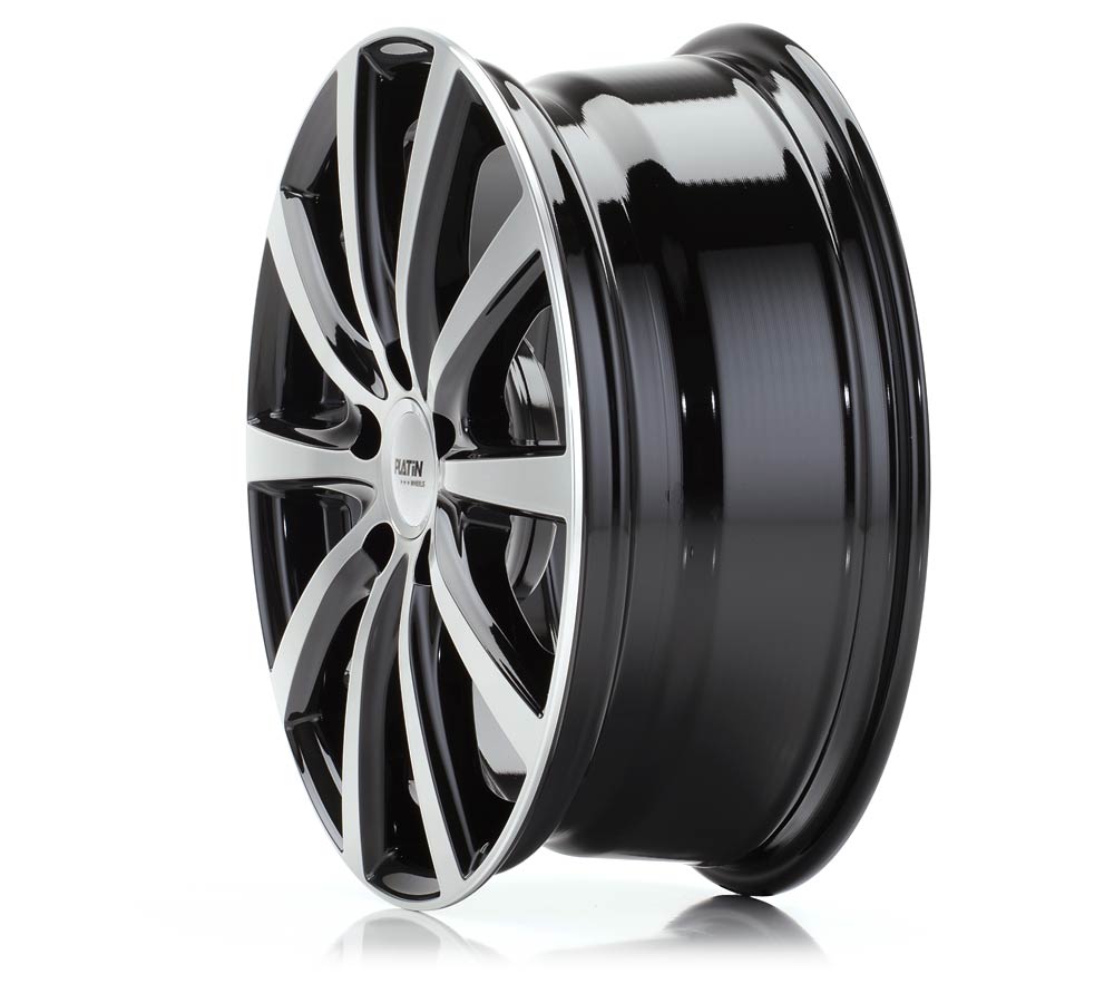 Platin P 69 Schwarz Poliert Alufelge 8x18 Zoll ET40.1 LK 5x112 ML66.6