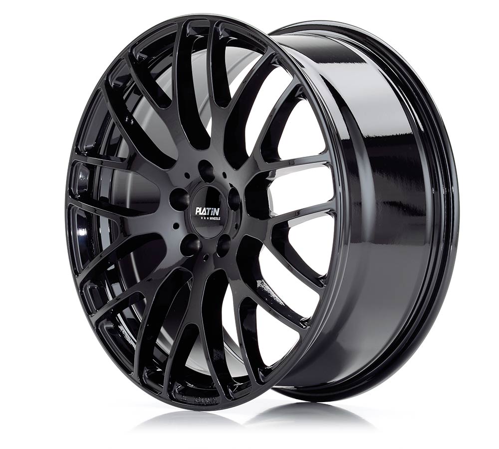 Platin P 70 Black Glossy Alufelge 7.5x18 Zoll ET25 LK 5x112 ML66.6 – Bild 2