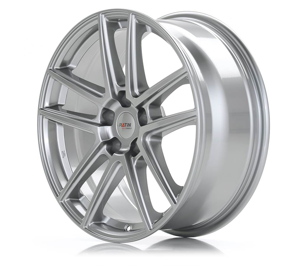 Platin P 73 Metall Silber Alufelge 7.5x18 Zoll ET50 LK 5x108 ML70 – Bild 2