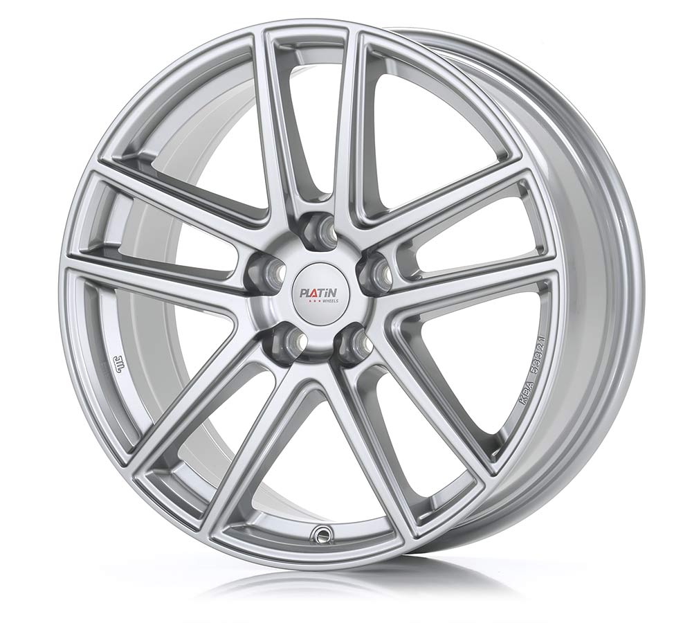 Platin P 73 Metall Silber Alufelge 8x19 Zoll ET45 LK 5x108 ML70 – Bild 3