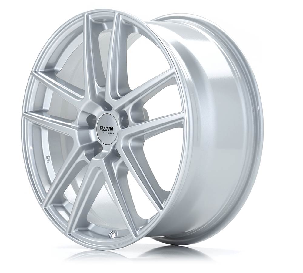 Platin P 73 Polar Silber Alufelge 7.5x17 Zoll ET45 LK 5x114.3 ML70.1 – Bild 2