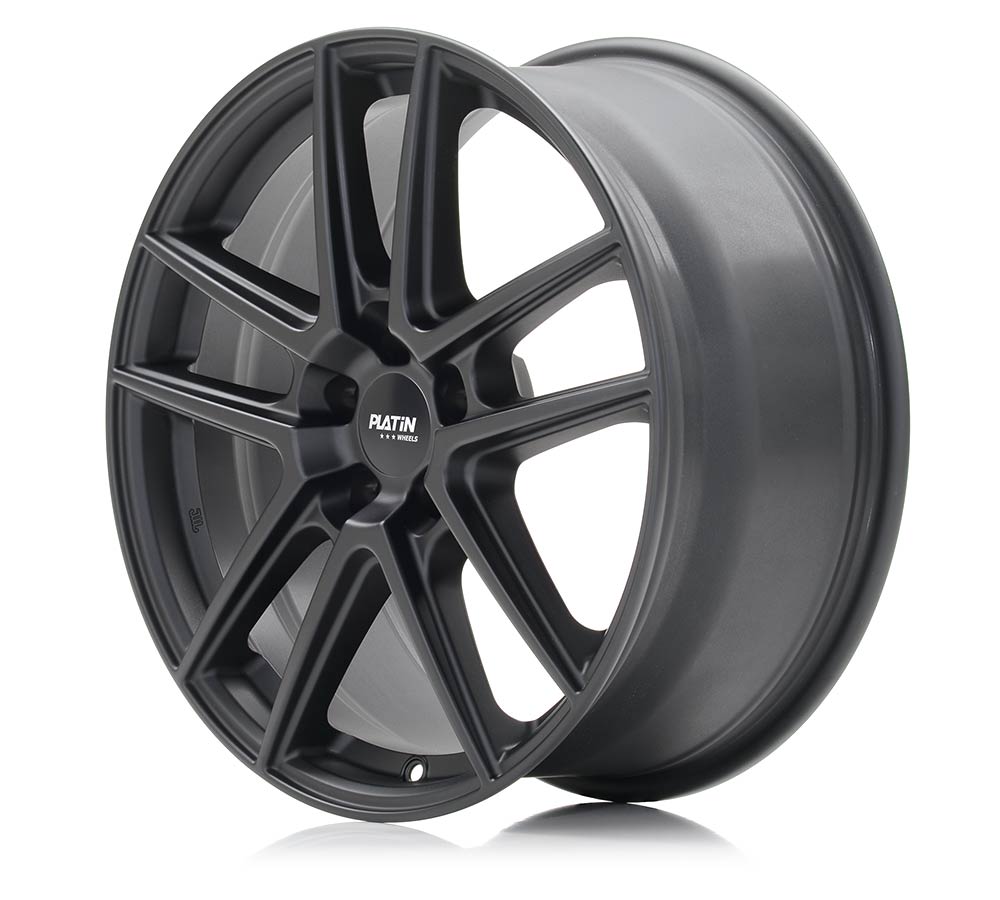Platin P 73 Racing Schwarz Alufelge 7x18 Zoll ET40 LK 5x114.3 ML60.1 – Bild 2