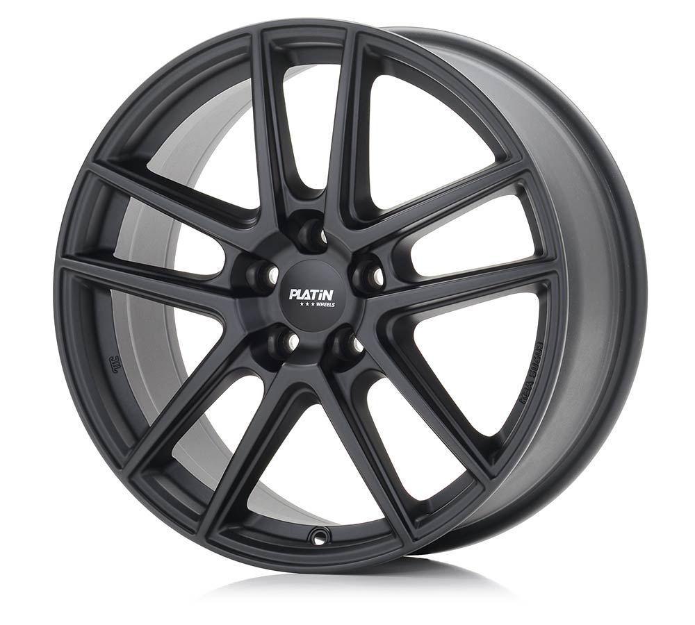 Platin P 73 Racing Schwarz Alufelge 6x16 Zoll ET38 LK 4x100 ML63.3 – Bild 3