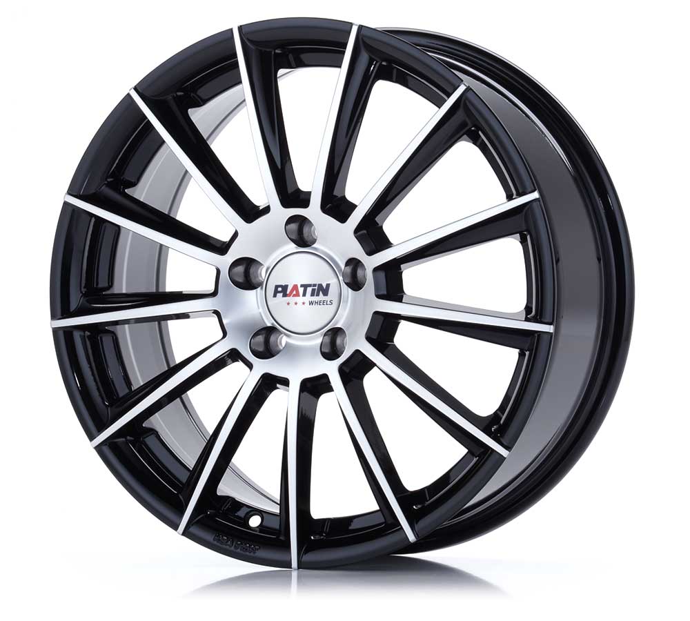 Platin P 74 Black Polished Alufelge 7.5x18 Zoll ET40 LK 5x112 ML66.6 – Bild 3