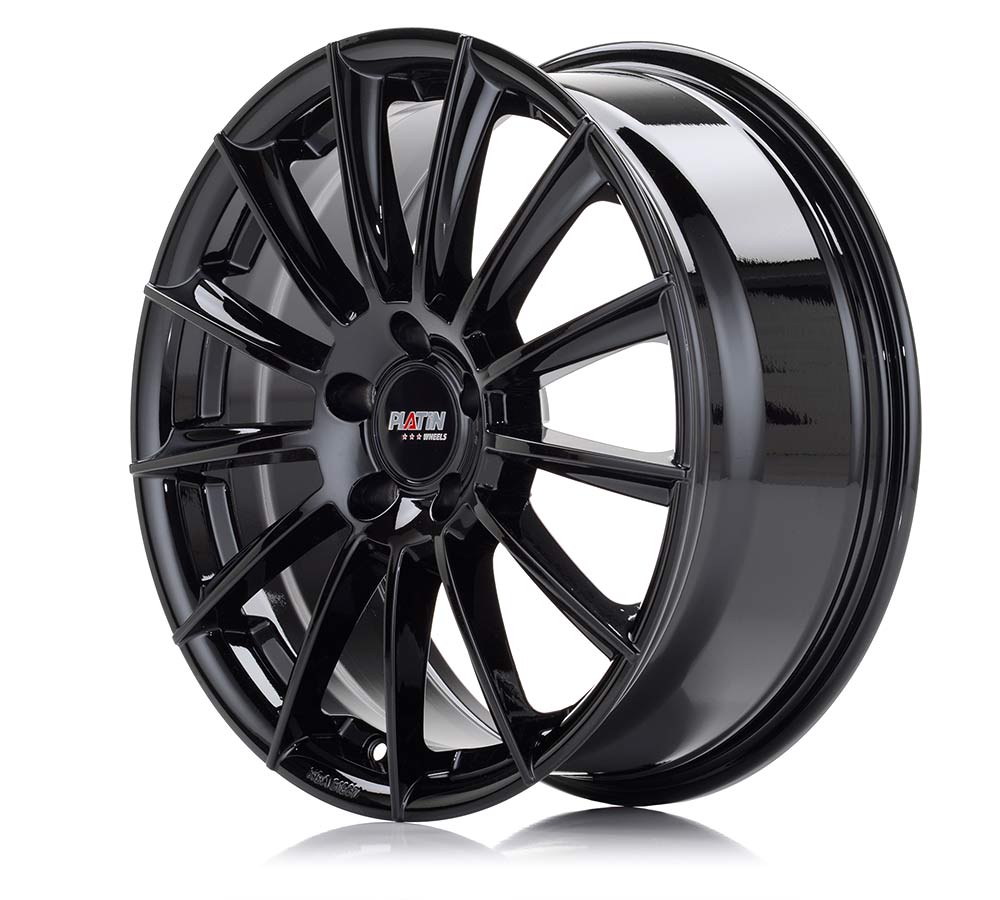 Platin P 74 Black Shiny Alufelge 7.5x18 Zoll ET51 LK 5x112 ML66.6 – Bild 2