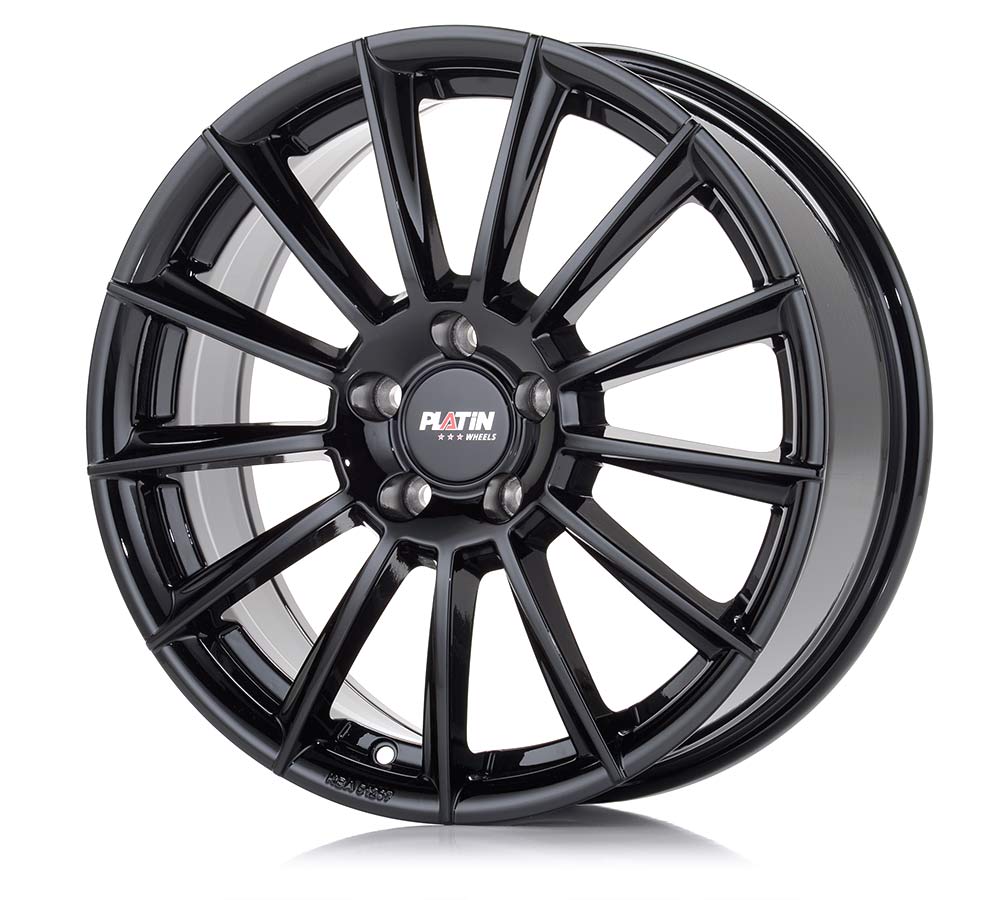 Platin P 74 Black Shiny Alufelge 7.5x18 Zoll ET53 LK 5x112 ML66.6 – Bild 3