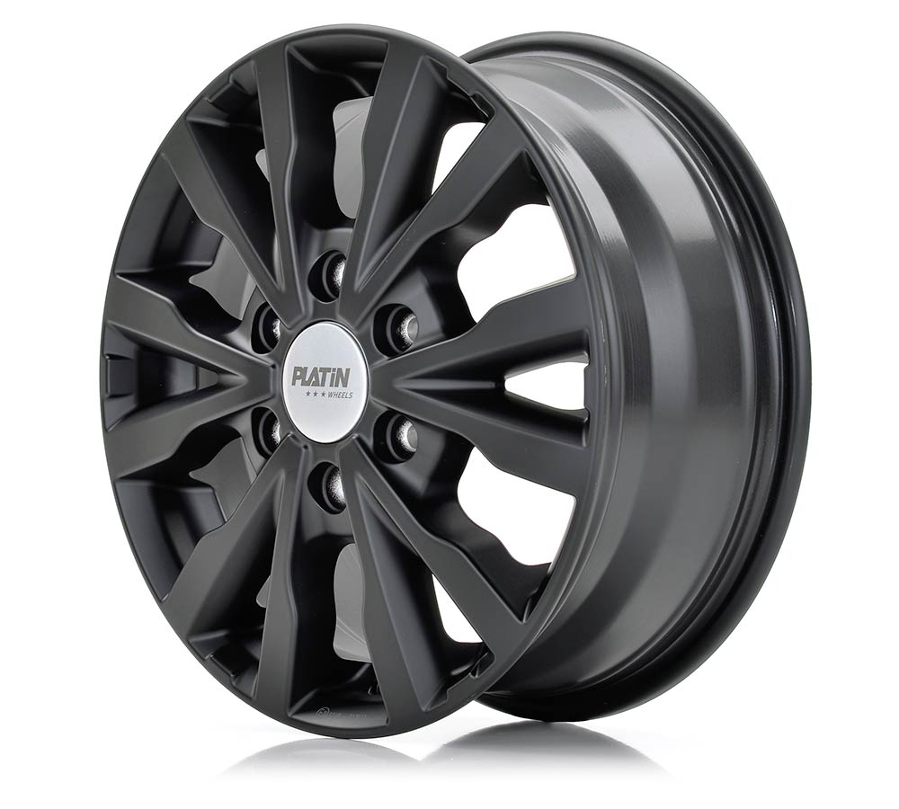 Platin P 86 Black Matt Alufelge 7x16 Zoll ET46 LK 5x108 ML65.1 – Bild 2