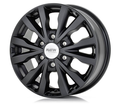 Platin P 86 Black Matt Alufelge 7x16 Zoll ET46 LK 5x108 ML65.1 – Bild 3
