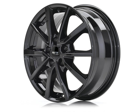 Platin P 95 Diamant Schwarz Alufelge 6.5x17 Zoll ET39 LK 5x100 ML57.1 – Bild 2