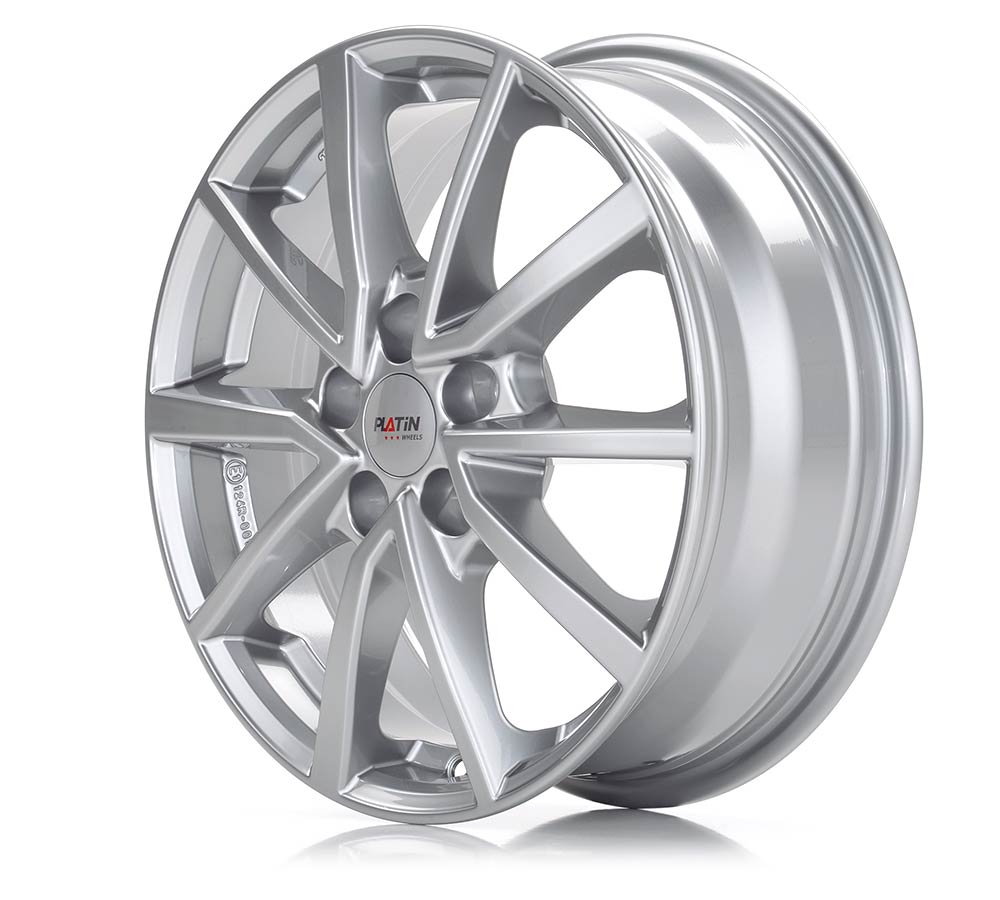 Platin P 95 Metall Silber Alufelge 6x16 Zoll ET48 LK 5x112 ML57.1 – Bild 2