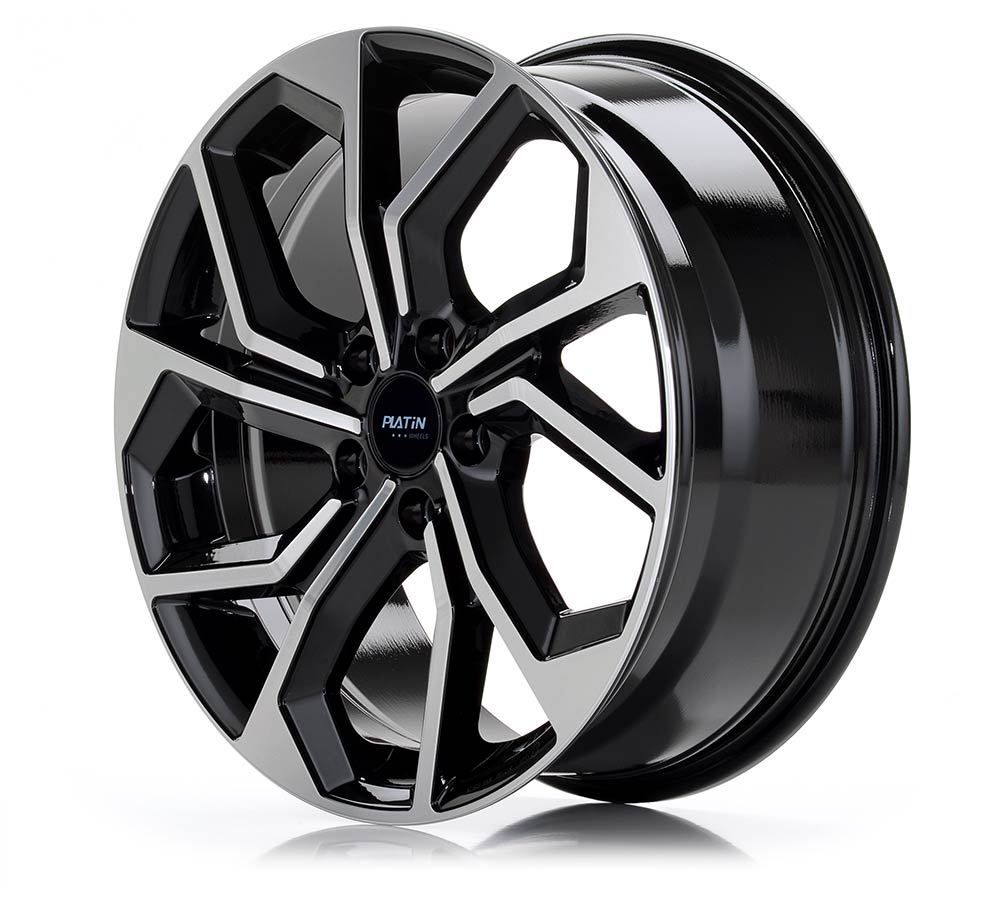 Platin P 97 Black Polished Alufelge 8x20 Zoll ET39 LK 5x112 ML66.6 – Bild 2