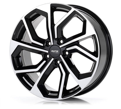 Platin P 97 Black Polished Alufelge 7.5x18 Zoll ET40 LK 5x112 ML57.1 – Bild 3