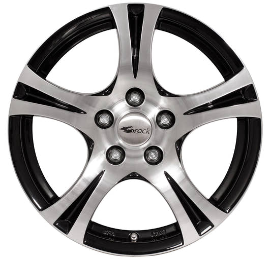 Brock / RC RC14 Texar Schwarz Glanz Voll Poliert (SGVP) Alufelge 7.5x17 Zoll ET35 LK 5x120 ML72.6