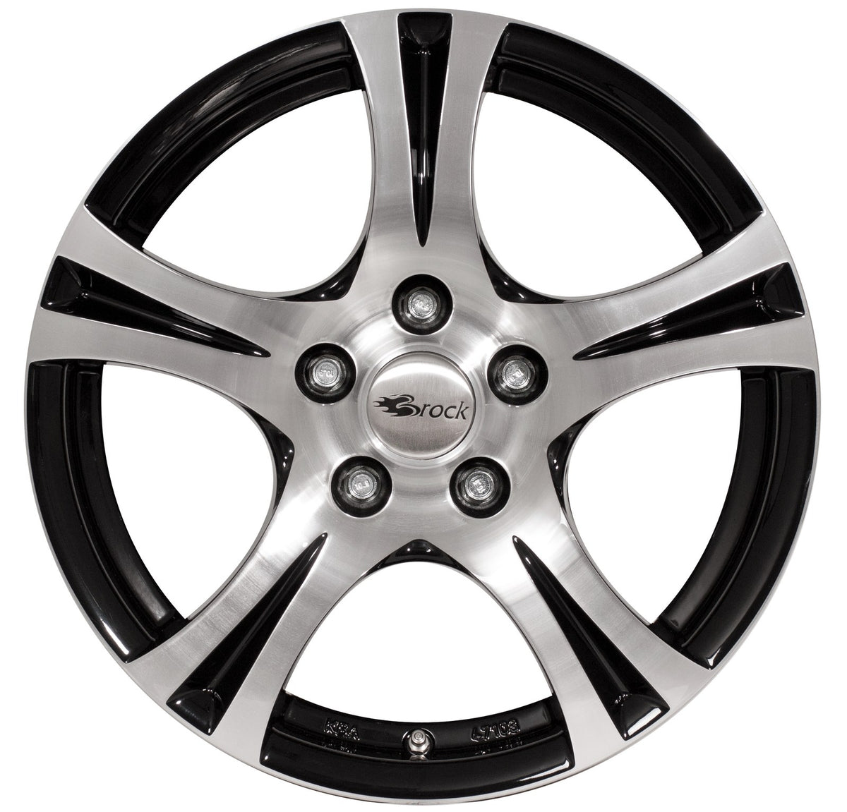 Brock / RC RC14 Texar Schwarz Glanz Voll Poliert (SGVP) Alufelge 7.5x17 Zoll ET35 LK 5x120 ML72.6